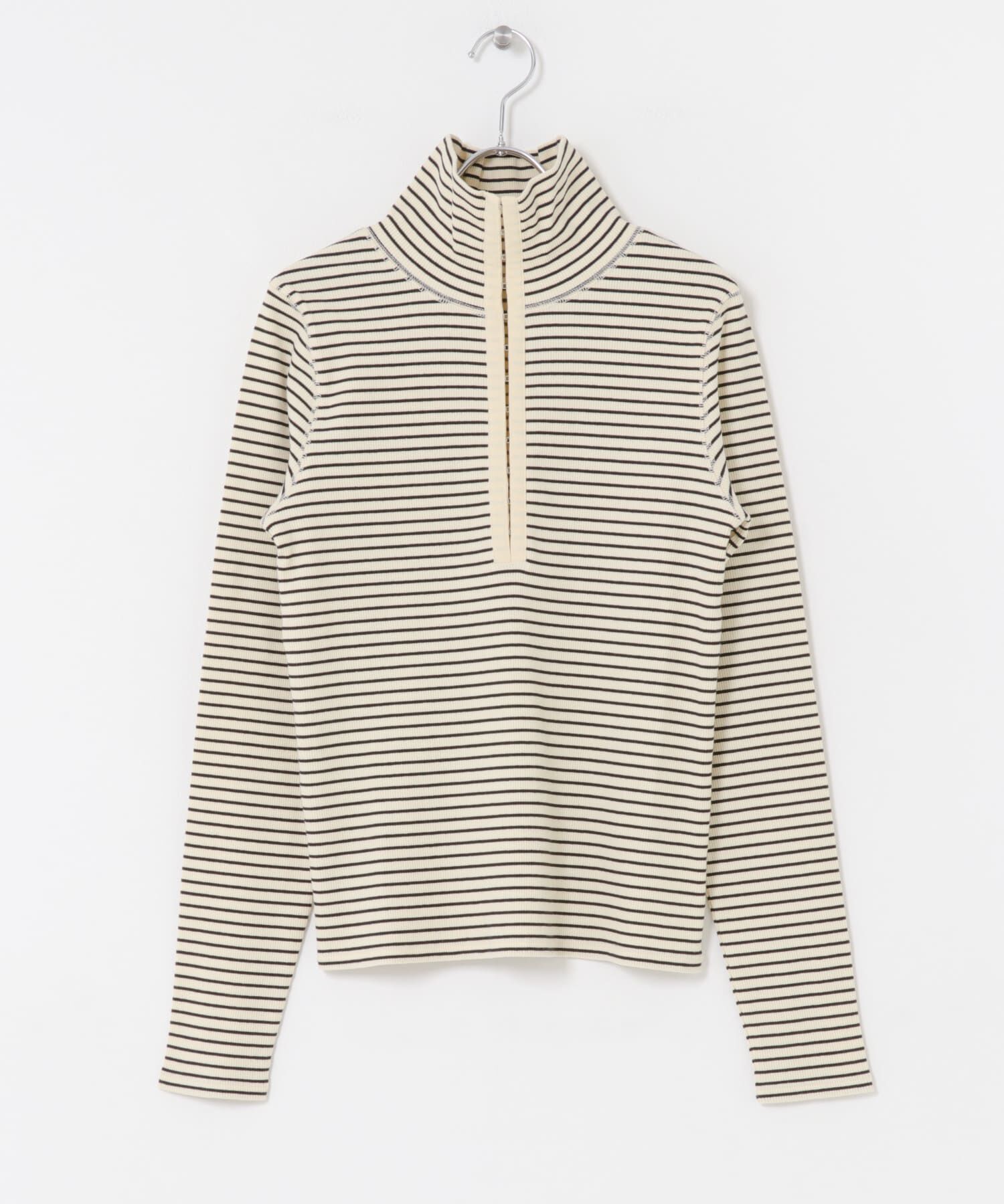  「タートルホックボーダートップス」|Tシャツ・カットソー|