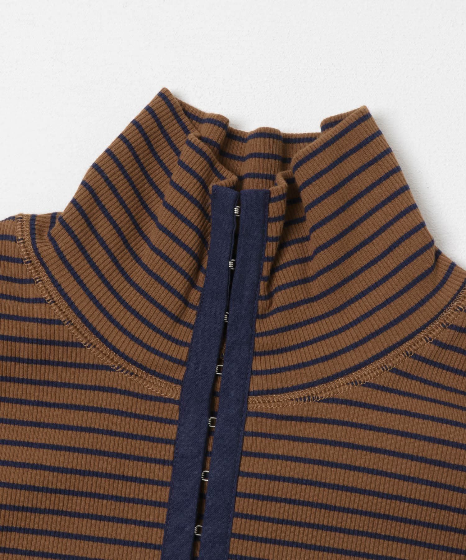  「タートルホックボーダートップス」|Tシャツ・カットソー|