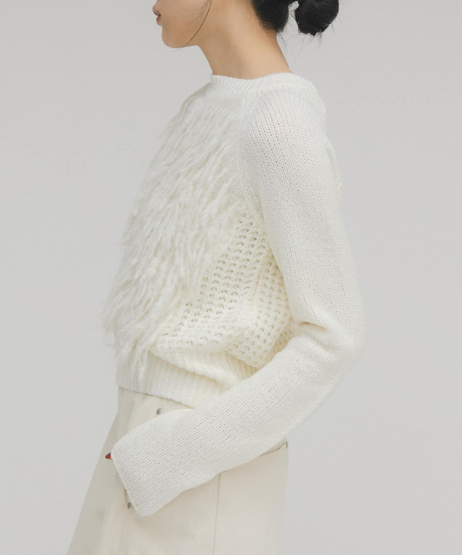  「コンパクトフリンジニット」|ニット・セーター|