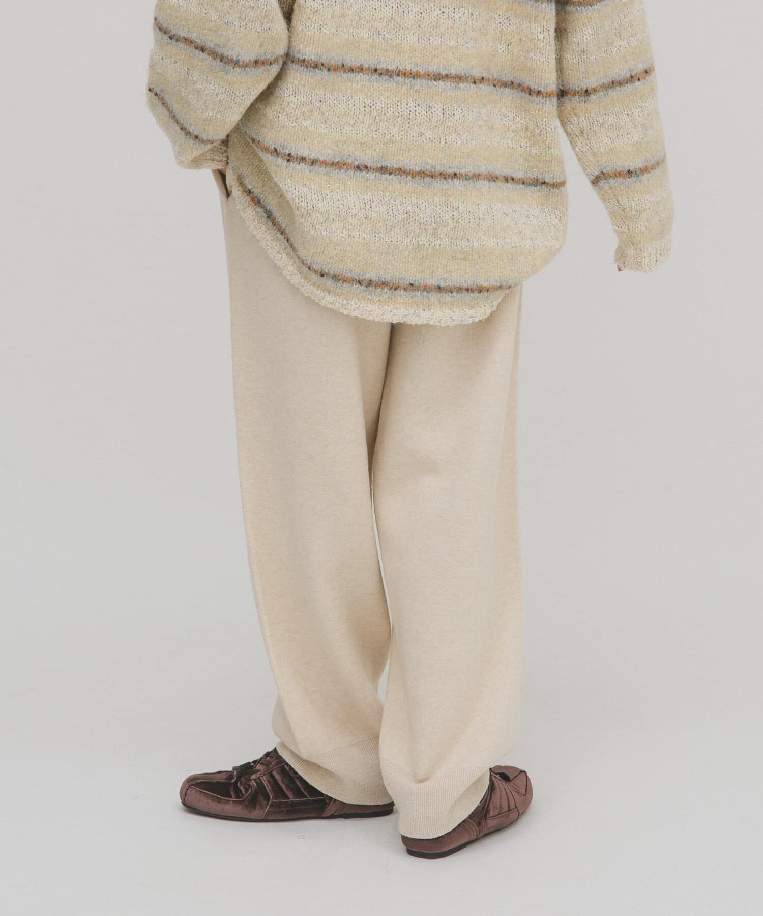  「イージーニットパンツ」|その他|ベージュ