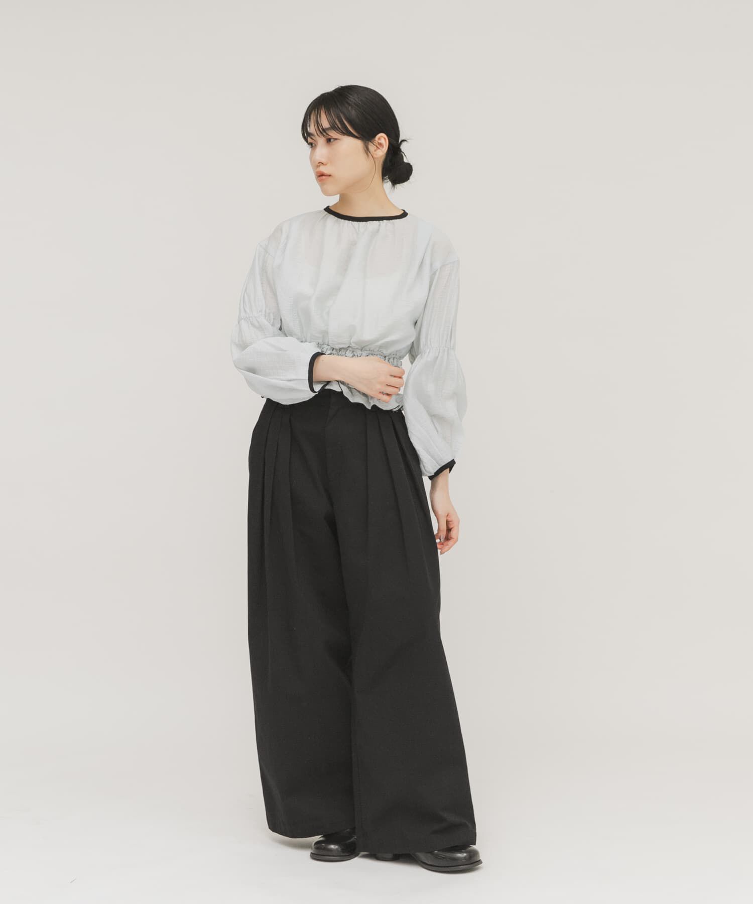  「ポップコーンシャーリングブラウス」|シャツ・ブラウス|