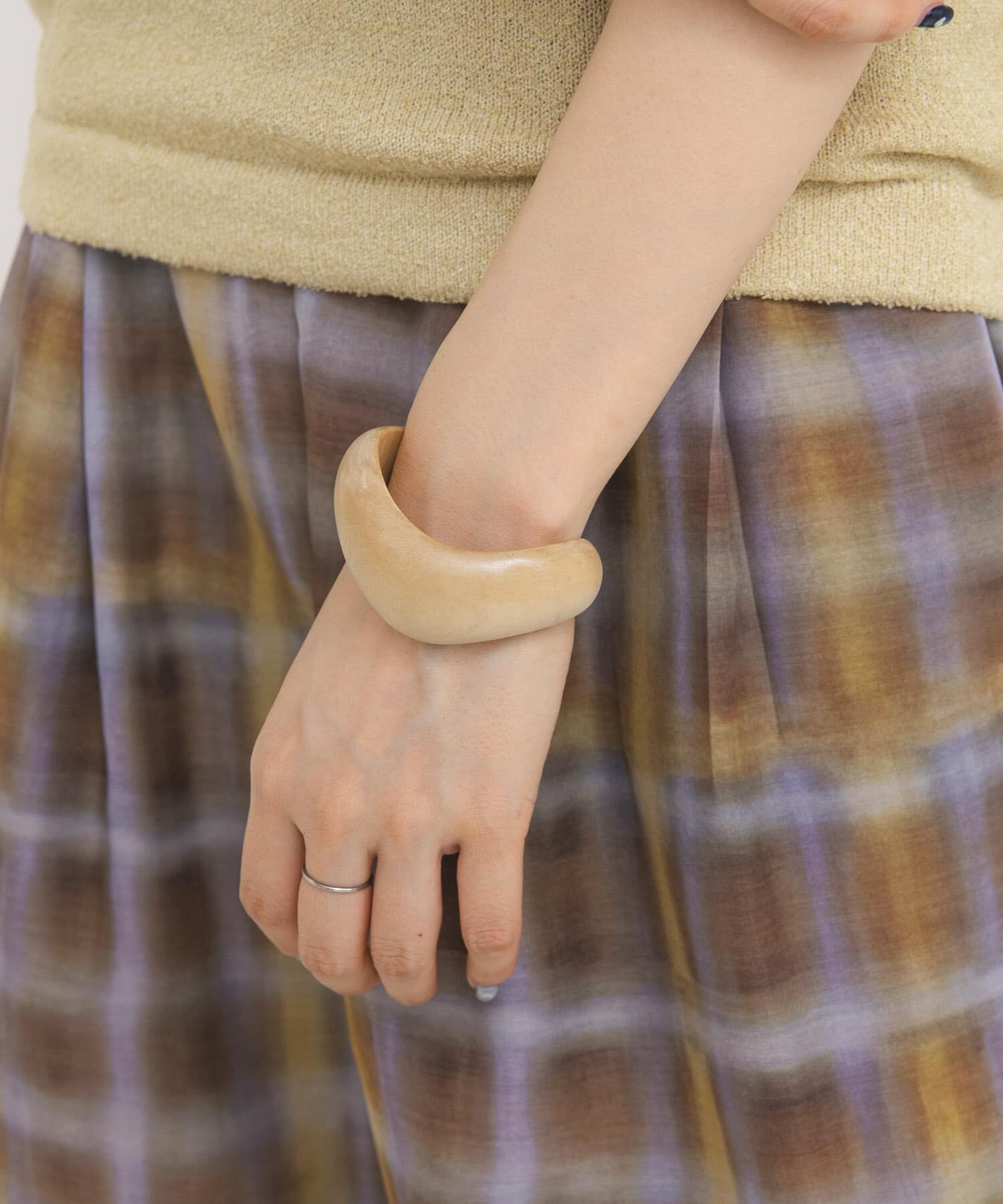  「デフォルメウッドバングル」|ブレスレット・バングル|