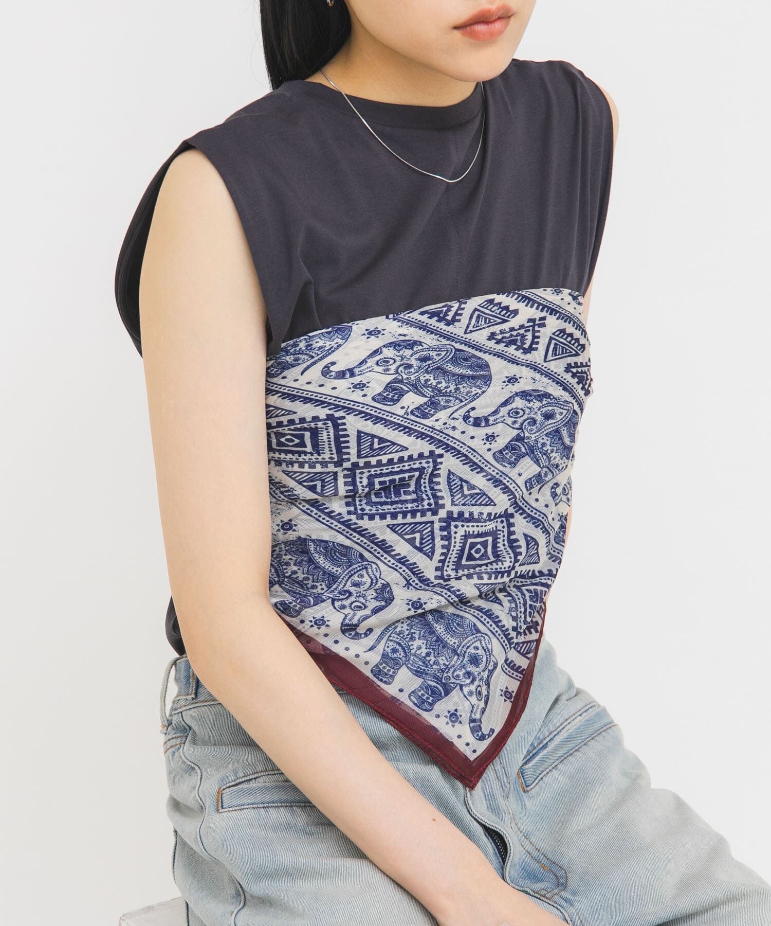  「シアーアソートスカーフ」|バンダナ・スカーフ|ブルー系その他