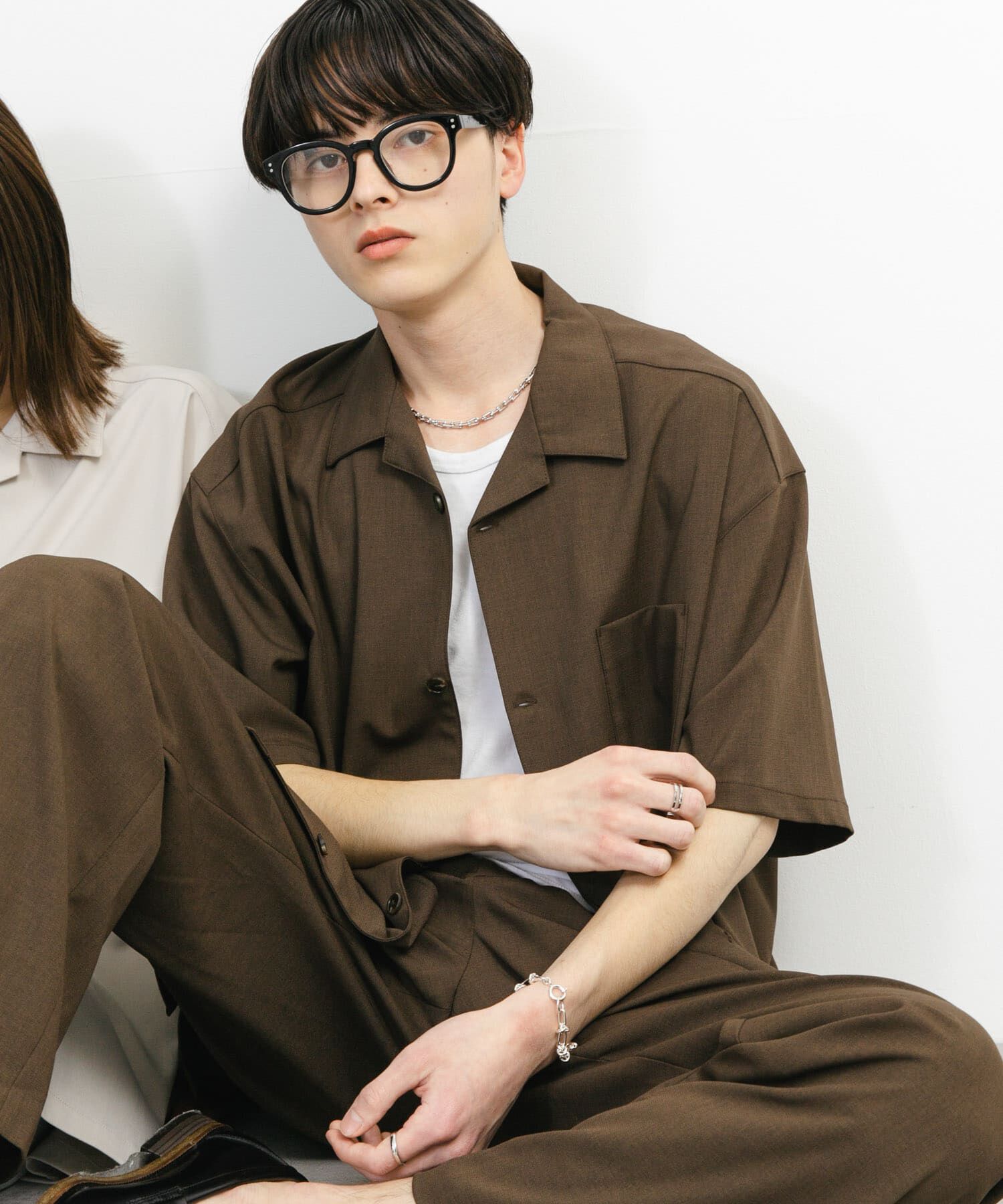 SENSE OF PLACE by URBAN RESEARCH「『ユニセックス』オープンカラールーズショートスリーブシャツ」|シャツ・ブラウス|