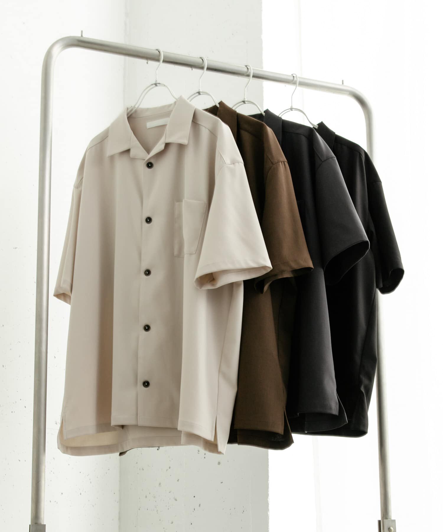 SENSE OF PLACE by URBAN RESEARCH「『ユニセックス』オープンカラールーズショートスリーブシャツ」|シャツ・ブラウス|