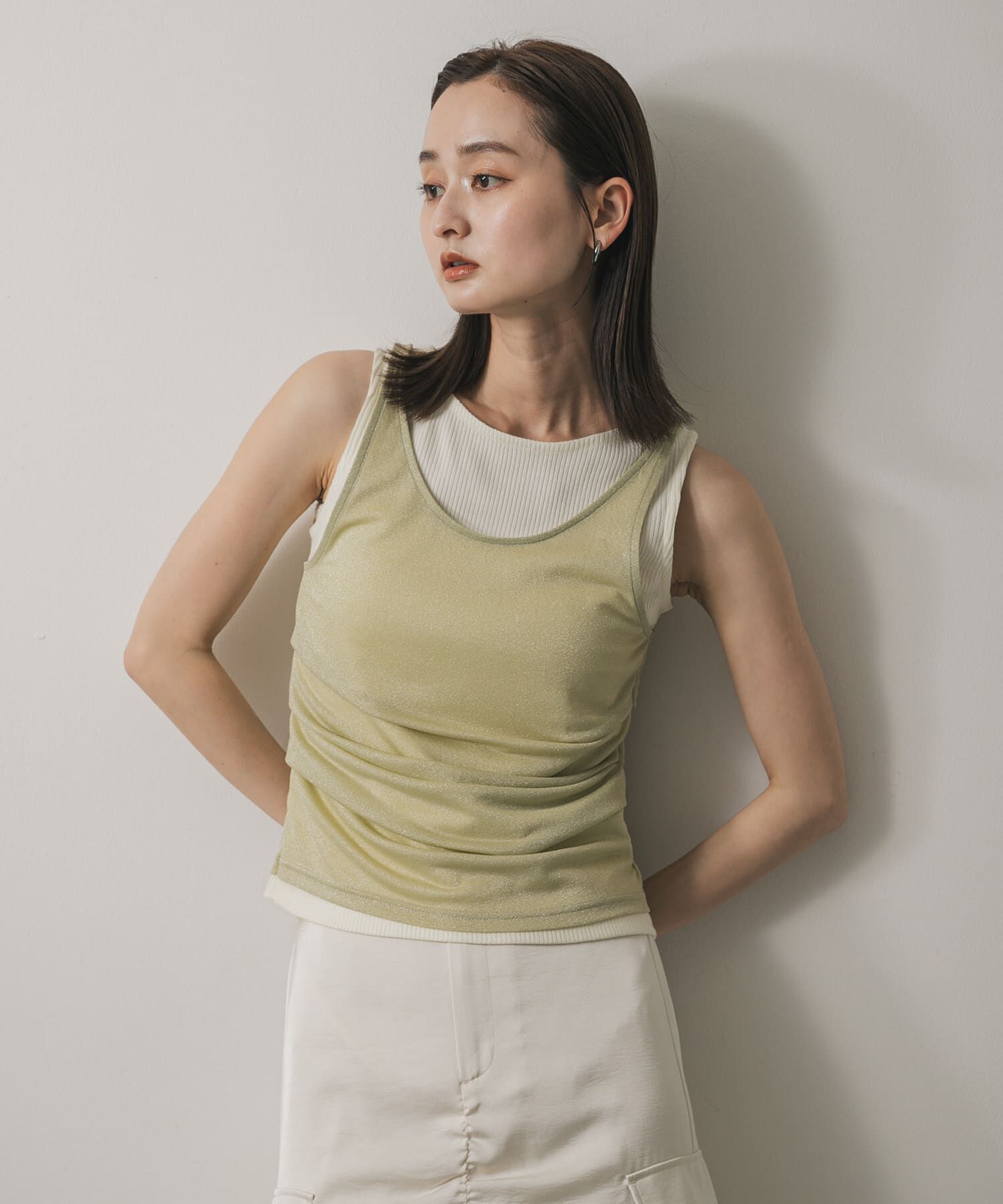 SENSE OF PLACE by URBAN RESEARCH「シアーレイヤードタンクトップ」|タンクトップ|