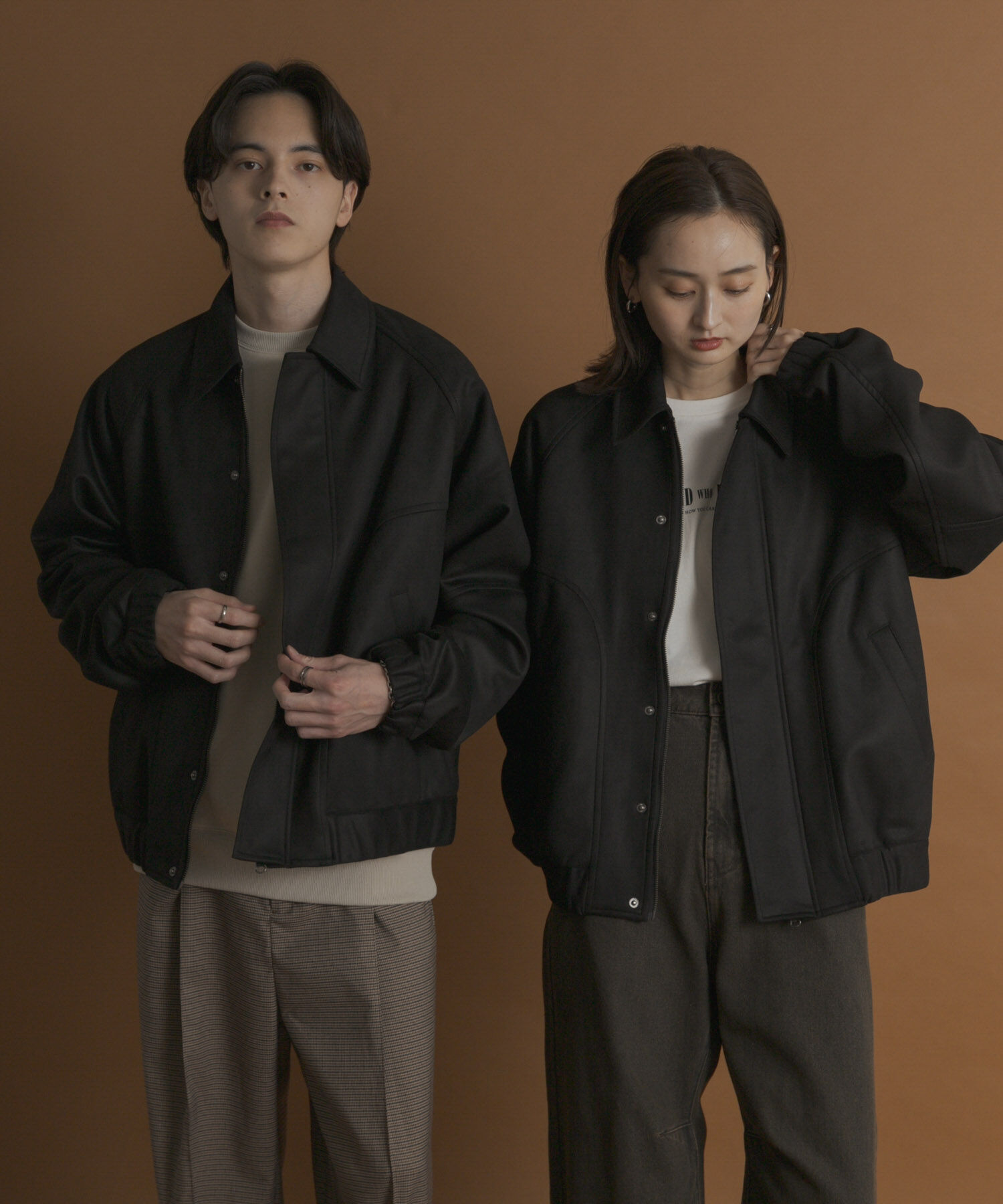 SENSE OF PLACE by URBAN RESEARCH「『ユニセックス』ツイルスエードタッチZIPブルゾン」|ブルゾン・スタジャン|