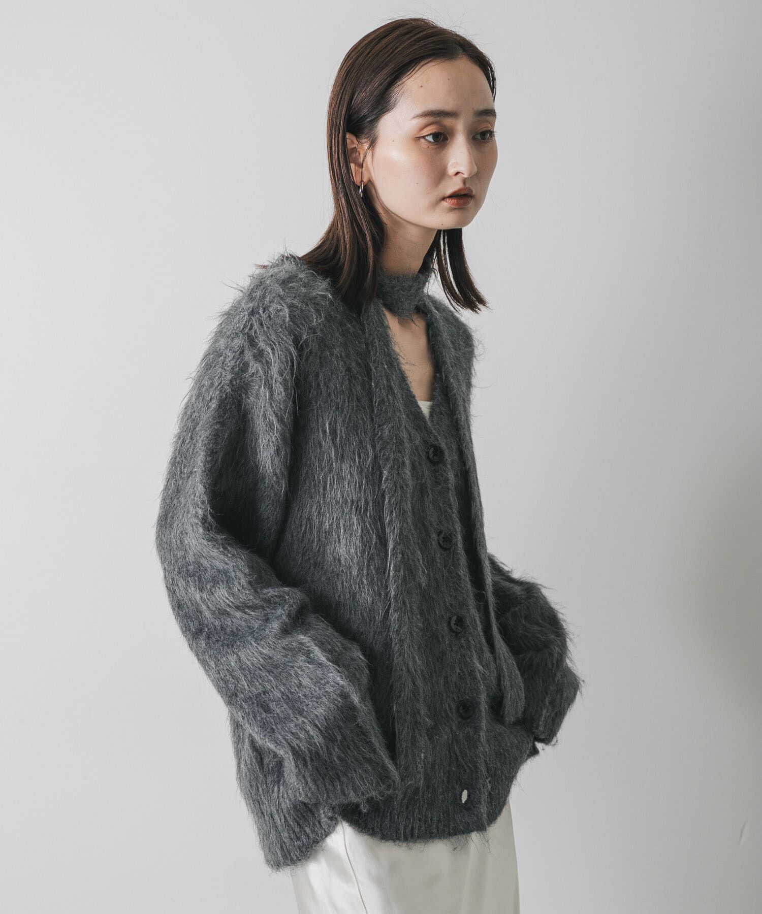 SENSE OF PLACE by URBAN RESEARCH「タイツキシャギーカーディガン」|カーディガン|