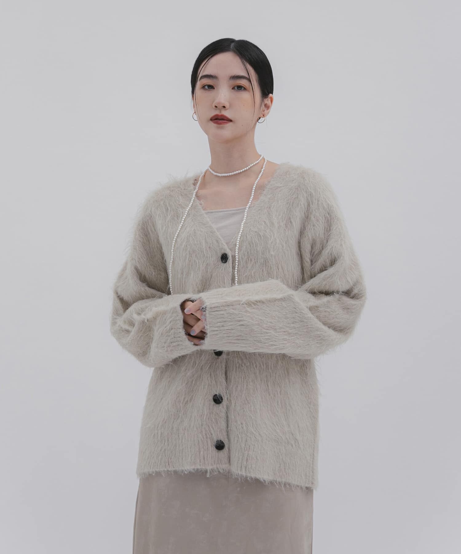 SENSE OF PLACE by URBAN RESEARCH「タイツキシャギーカーディガン」|カーディガン|