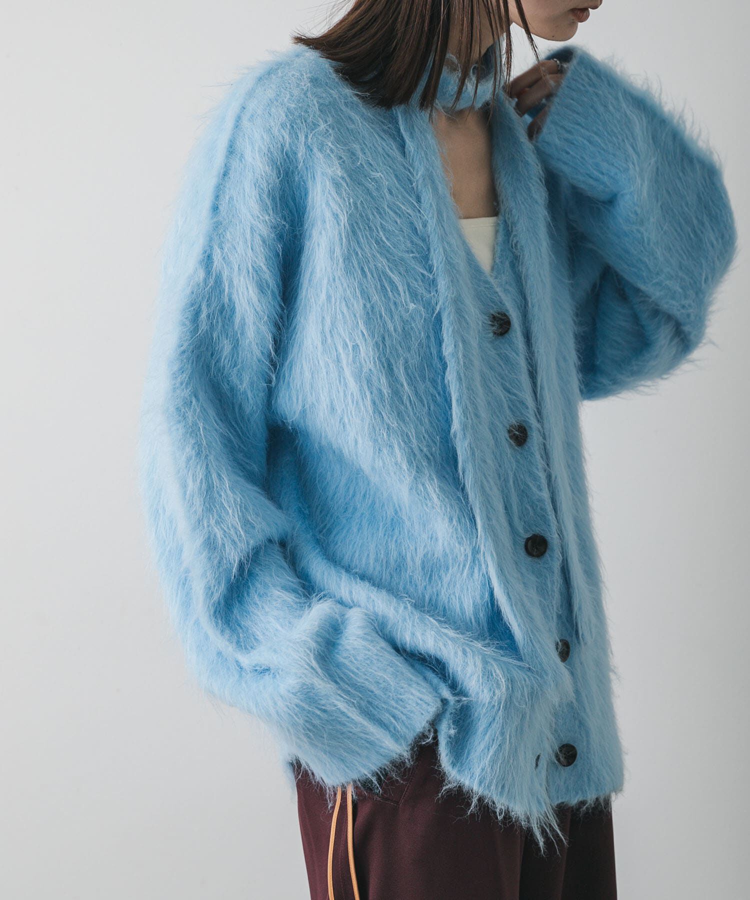 SENSE OF PLACE by URBAN RESEARCH「タイツキシャギーカーディガン」|カーディガン|