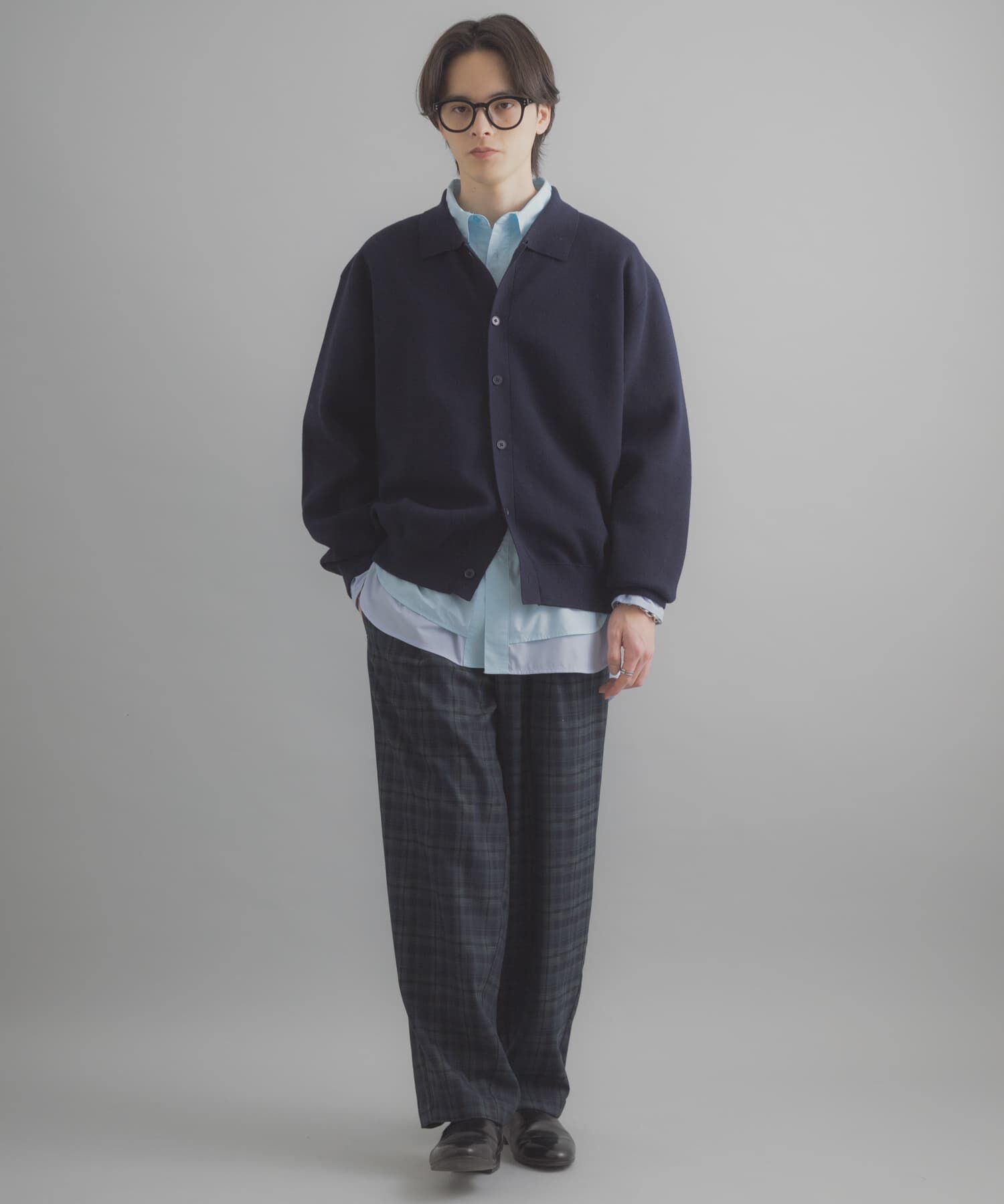 SENSE OF PLACE by URBAN RESEARCH「『ユニセックス』『洗濯可』スウェットライクポロカーディガン」|カーディガン|