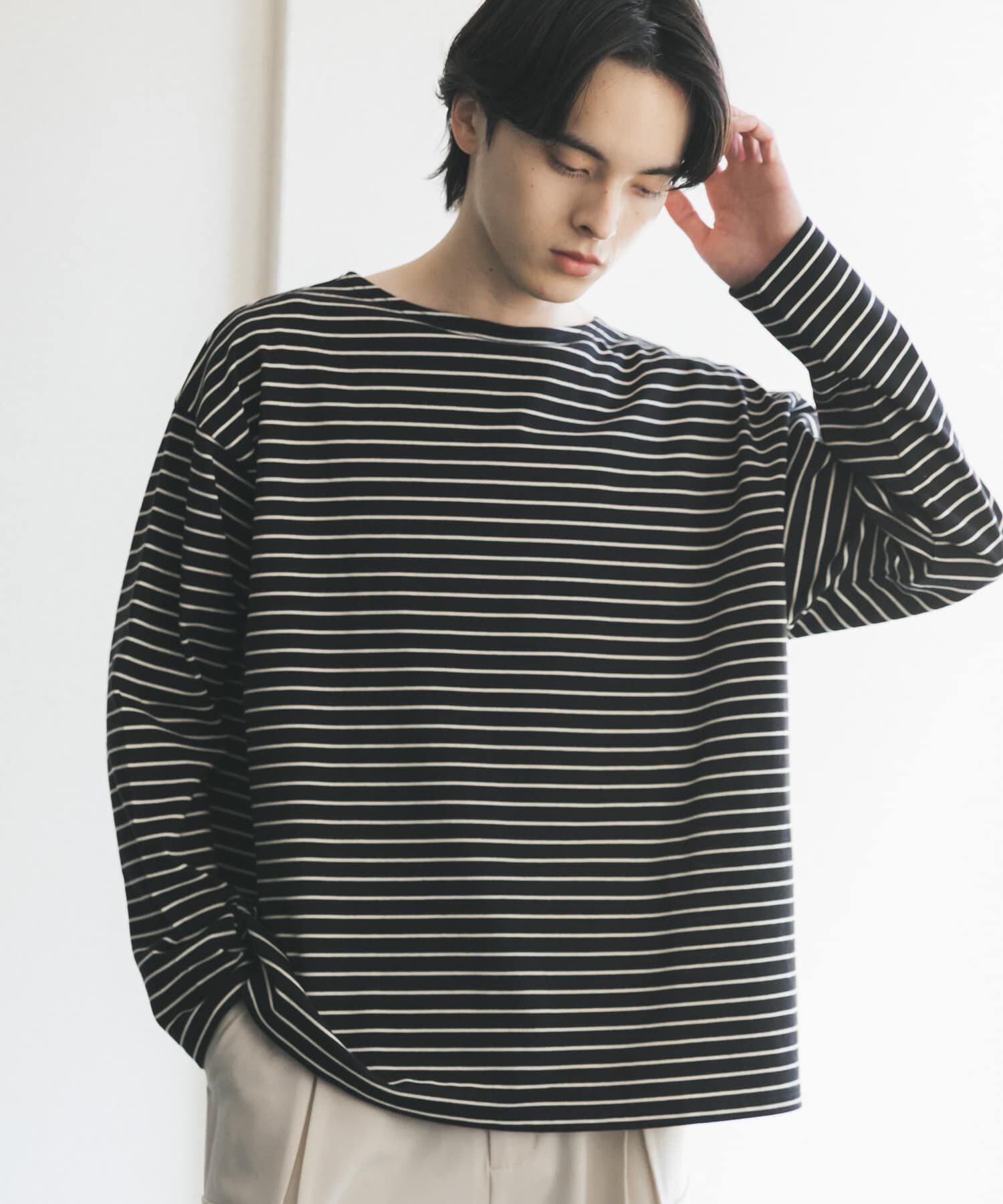 SENSE OF PLACE by URBAN RESEARCH「エクストラルーズバスクシャツ」|Tシャツ・カットソー|