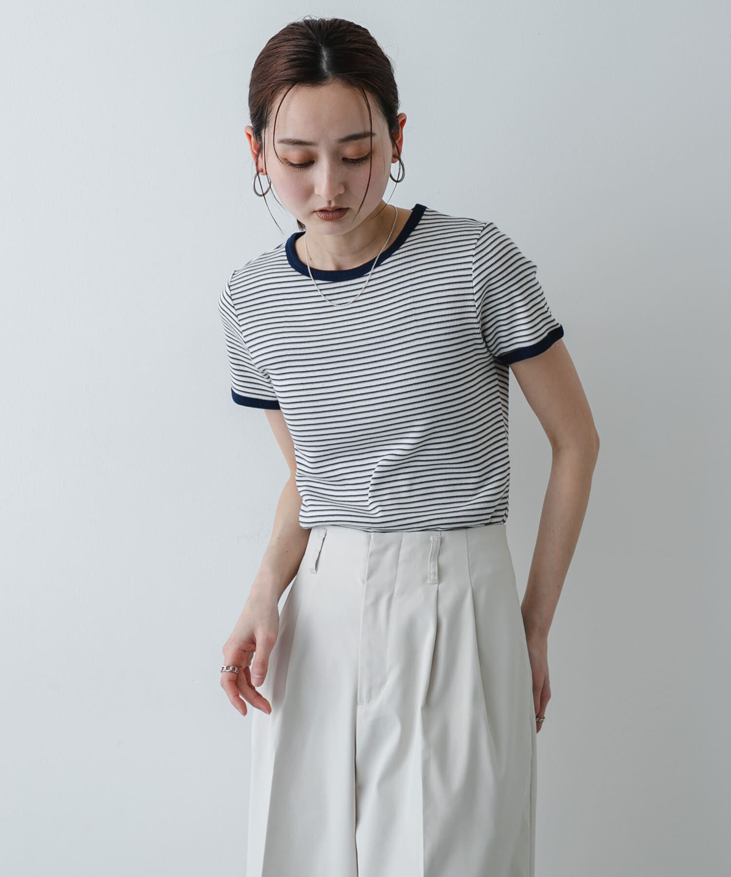 SENSE OF PLACE by URBAN RESEARCH「『別注』Healthknit&times;SENSE OF PLACE ボーダーTシャツ」|Tシャツ・カットソー|
