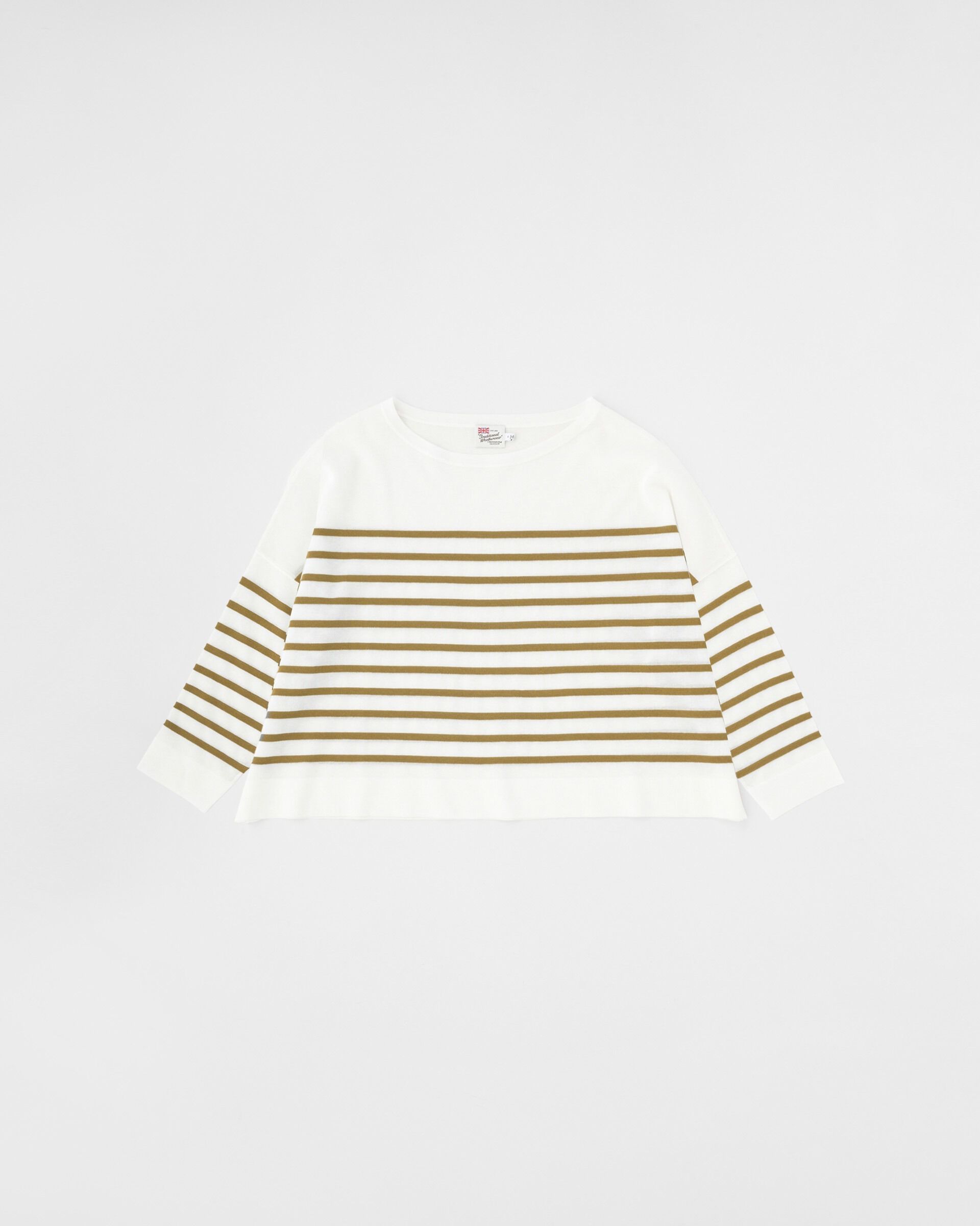 Traditional Weatherwear「LYNE KNIT SHEER」|ニット・セーター|ﾎﾜｲﾄ&times;ｶｰｷ