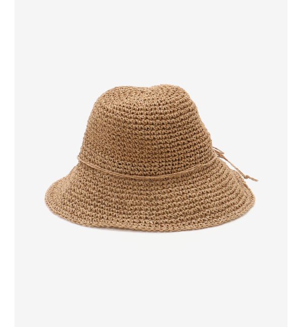  「シンプル細編みペーパーハット」|ハット|
