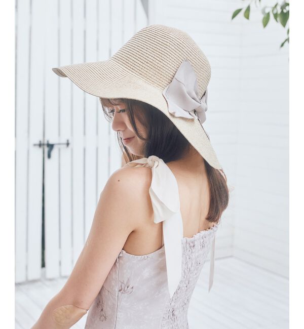  「コンパクトウォッシャブルリボンハット」|ハット|