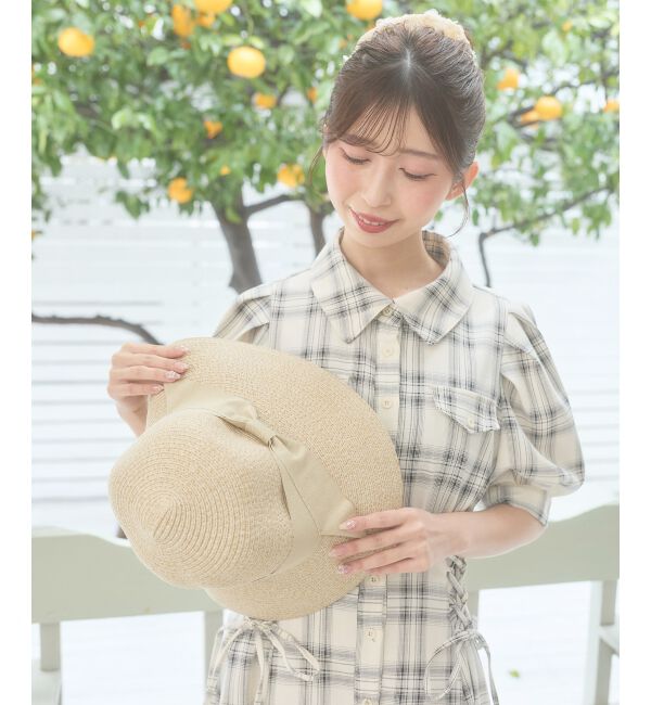  「ウォッシャブルラメリボンハット」|ハット|