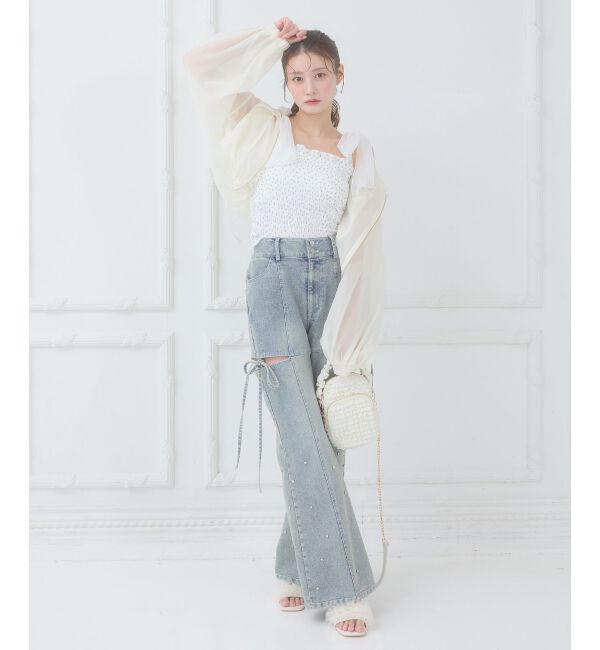  「エアリーシアーフードブルゾン」|シャツ・ブラウス|