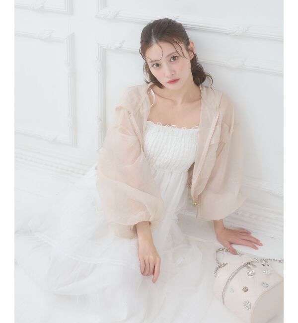  「エアリーシアーフードブルゾン」|シャツ・ブラウス|