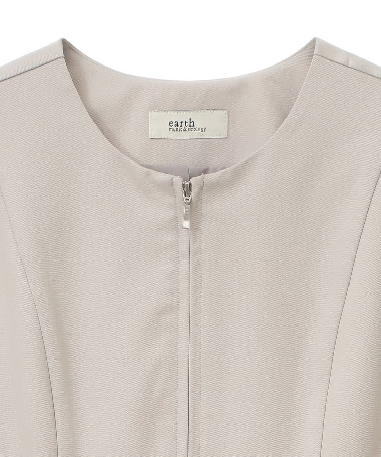 earth music&ecology「ペプラムジップジレ」|ベスト・ジレ|