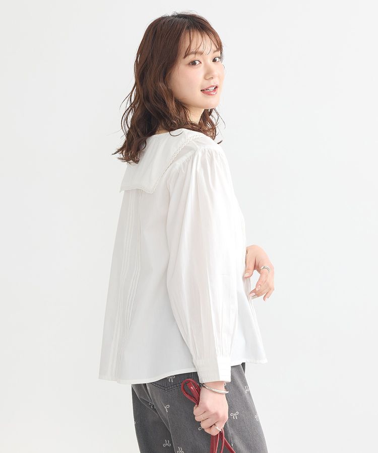 earth music&ecology「セーラーカラーブラウス」|シャツ・ブラウス|