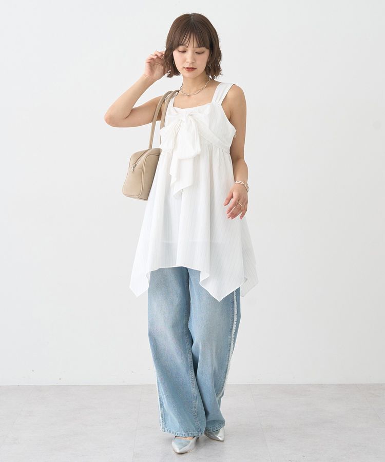 earth music&ecology「リボンイレヘムチュニック」|チュニック|