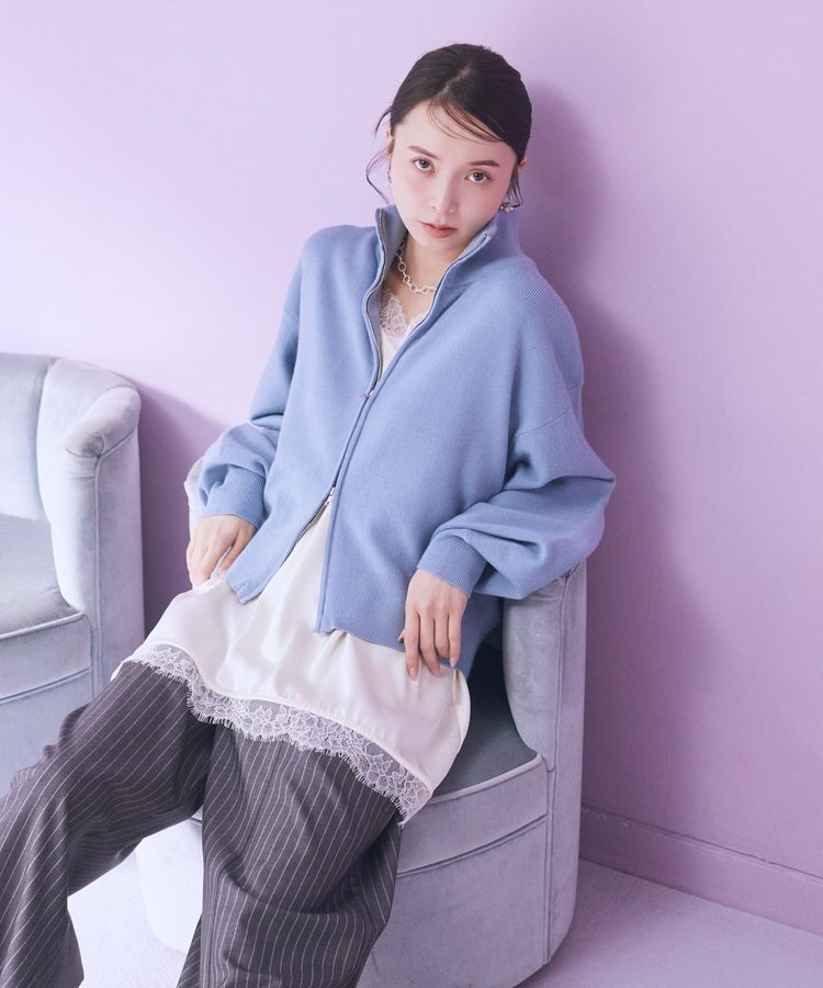 earth music&ecology「ランジェリーライクレースキャミ」|キャミソール|