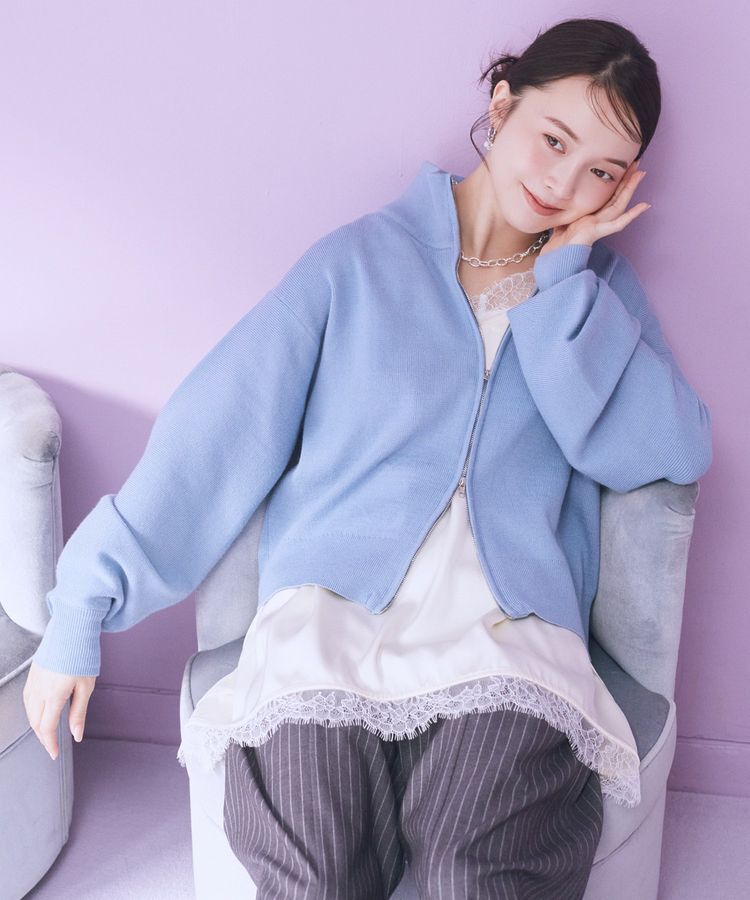 earth music&ecology「ランジェリーライクレースキャミ」|キャミソール|