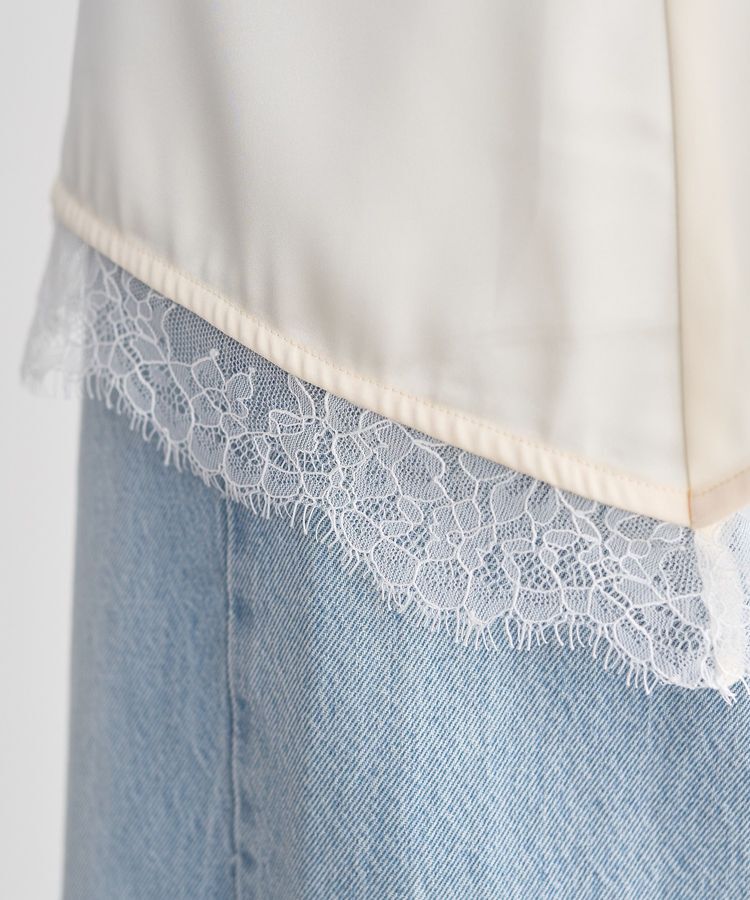 earth music&ecology「ランジェリーライクレースキャミ」|キャミソール|