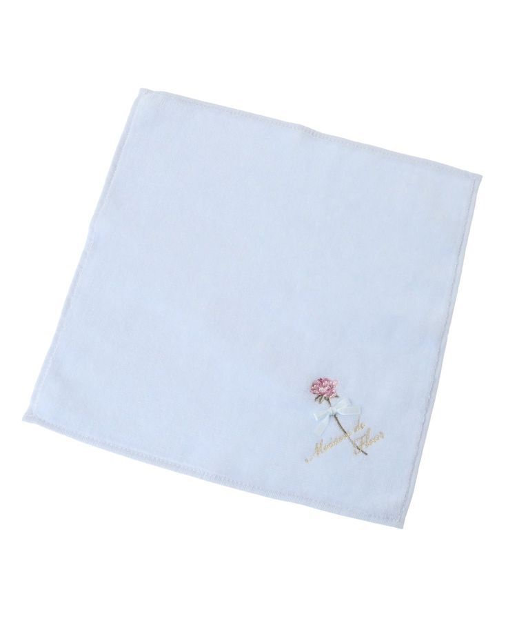 Maison de FLEUR「ローズ刺繍タオルハンカチ」|ハンカチ|
