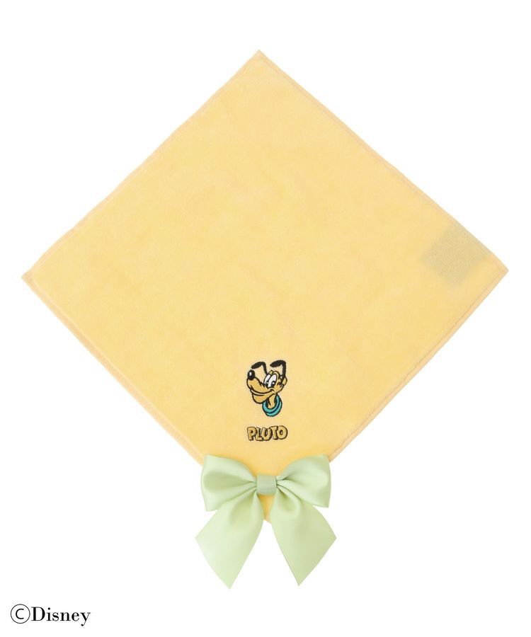 Maison de FLEUR「Pluto/タオルハンカチ」|ハンカチ|イエロー