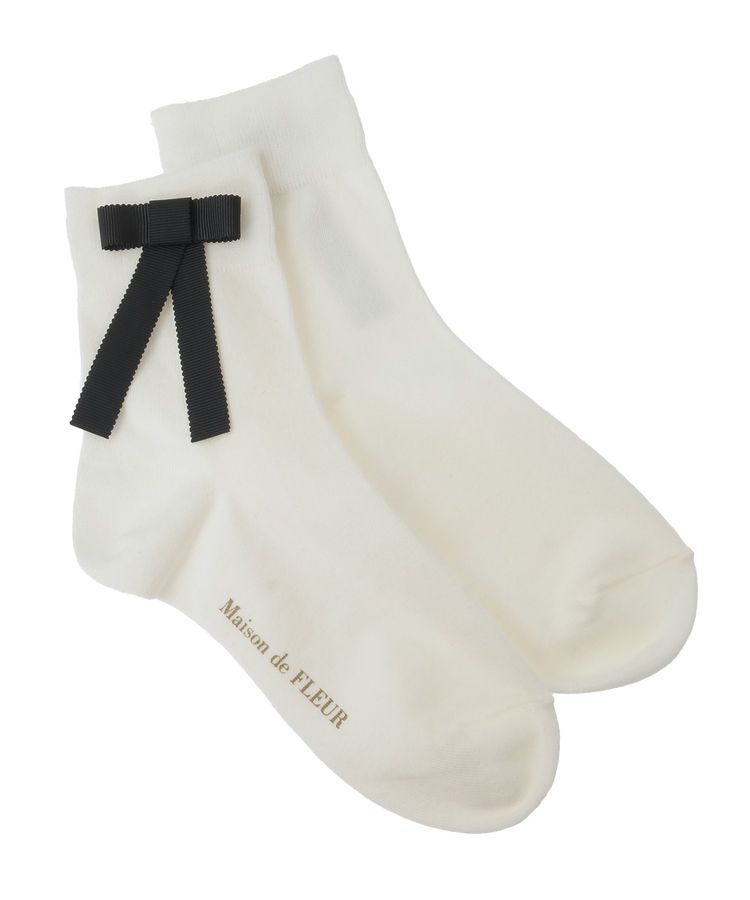 Maison de FLEUR「グログランリボンソックス」|その他|