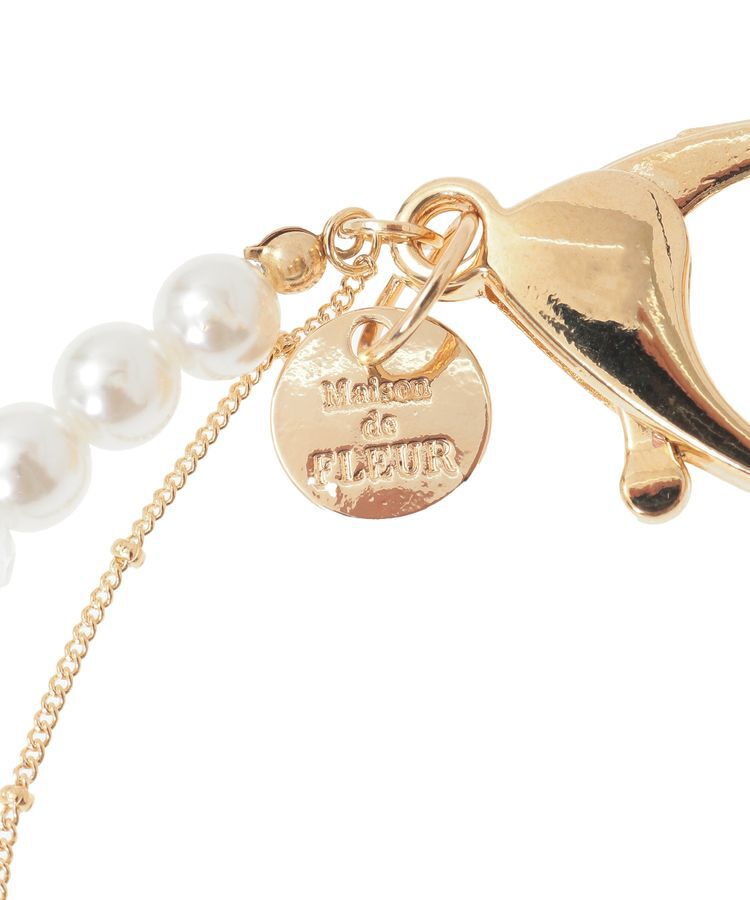 Maison de FLEUR「パール立体リボンチャーム」|その他|