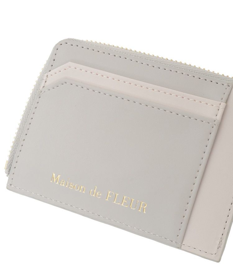 Maison de FLEUR「配色ビジューフラグメントケース」|財布|