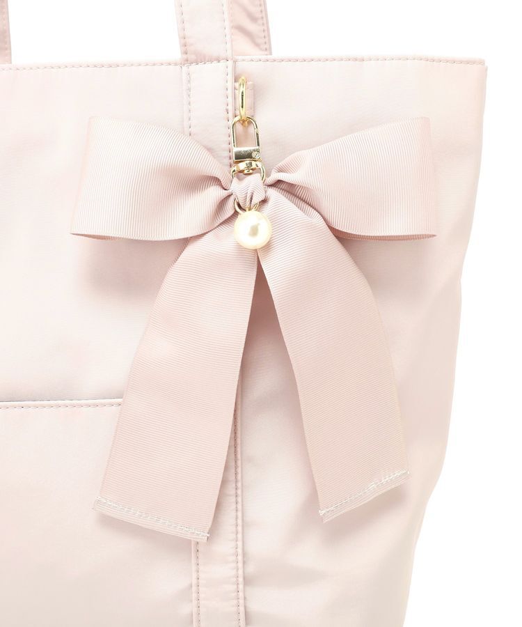 Maison de FLEUR「リボンチャーム付きマルチポケットトートバッグ」|トートバッグ|