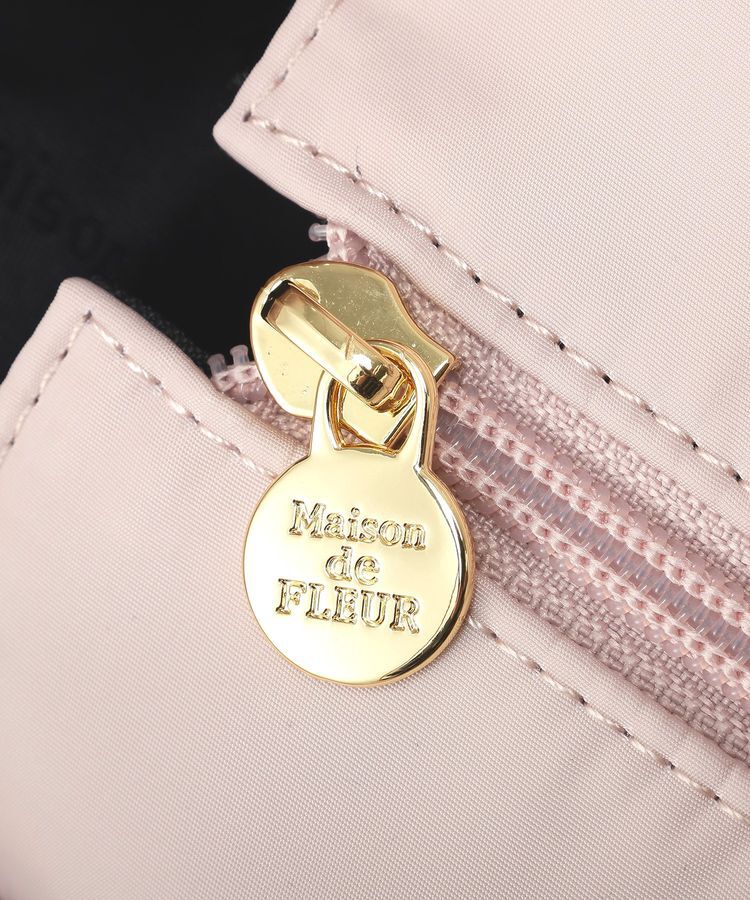 Maison de FLEUR「リボンチャーム付きマルチポケットトートバッグ」|トートバッグ|