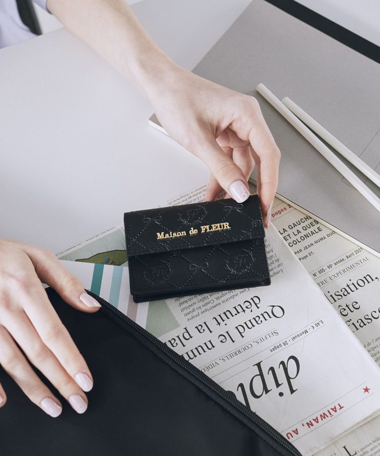 Maison de FLEUR「モノグラムカードケース」|財布|