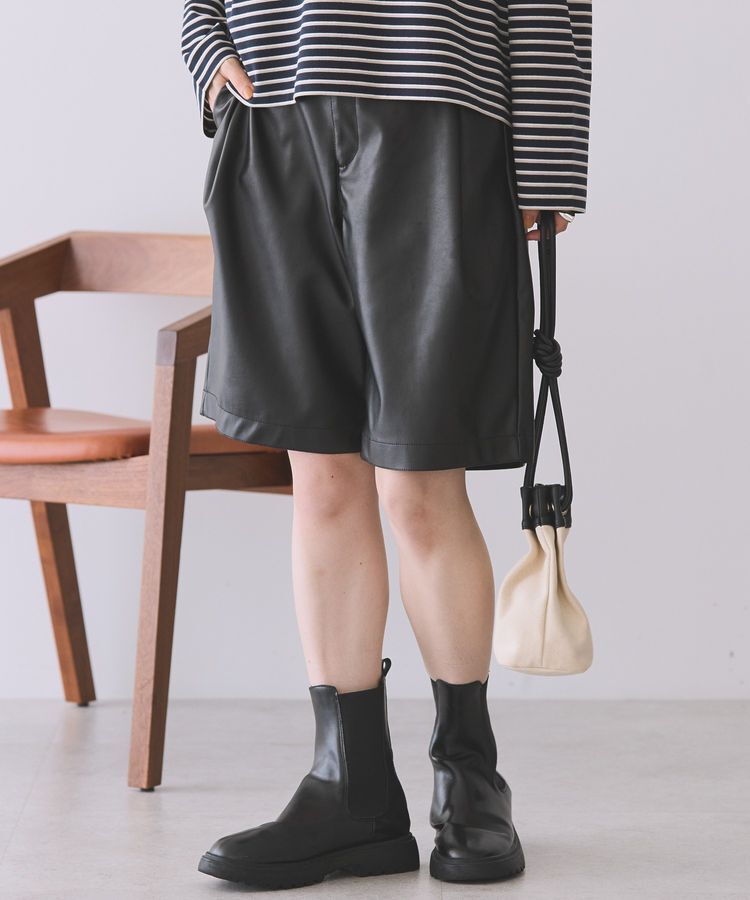 AMERICAN HOLIC「フェイクレザーハーフパンツ」|その他|