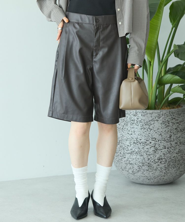 AMERICAN HOLIC「フェイクレザーハーフパンツ」|その他|