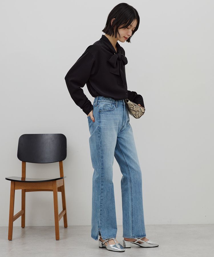 AMERICAN HOLIC「セミフレアデニムパンツ」|デニム|