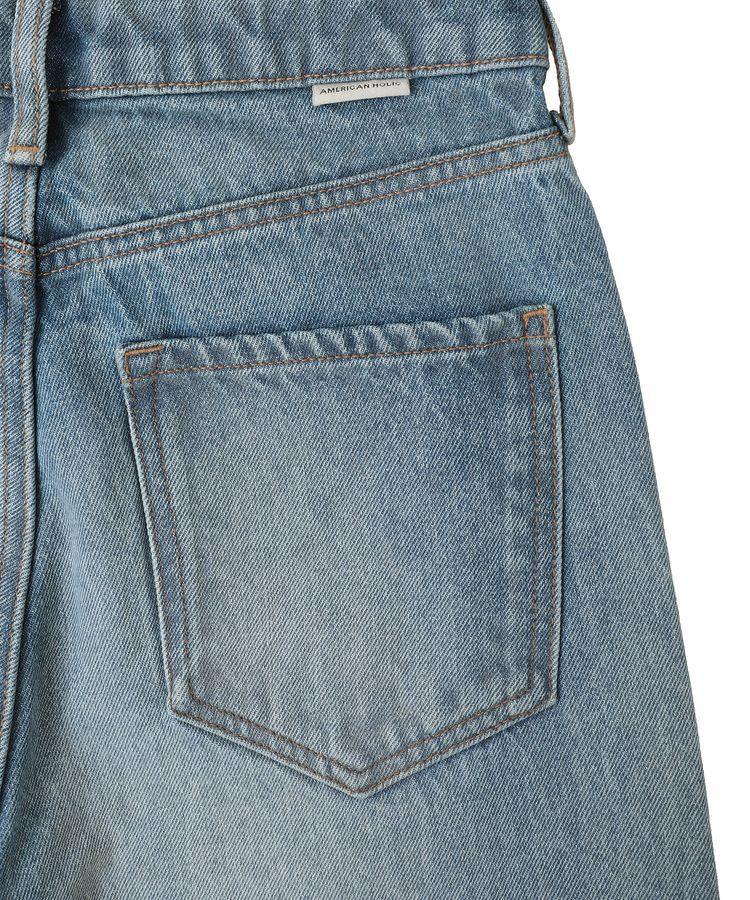 AMERICAN HOLIC「ルーズストレートデニムパンツ」|デニム|