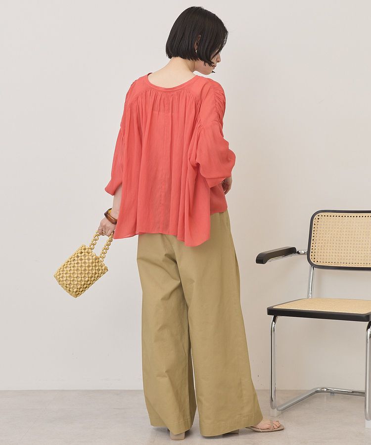 AMERICAN HOLIC「スキッパーギャザーブラウス」|シャツ・ブラウス|