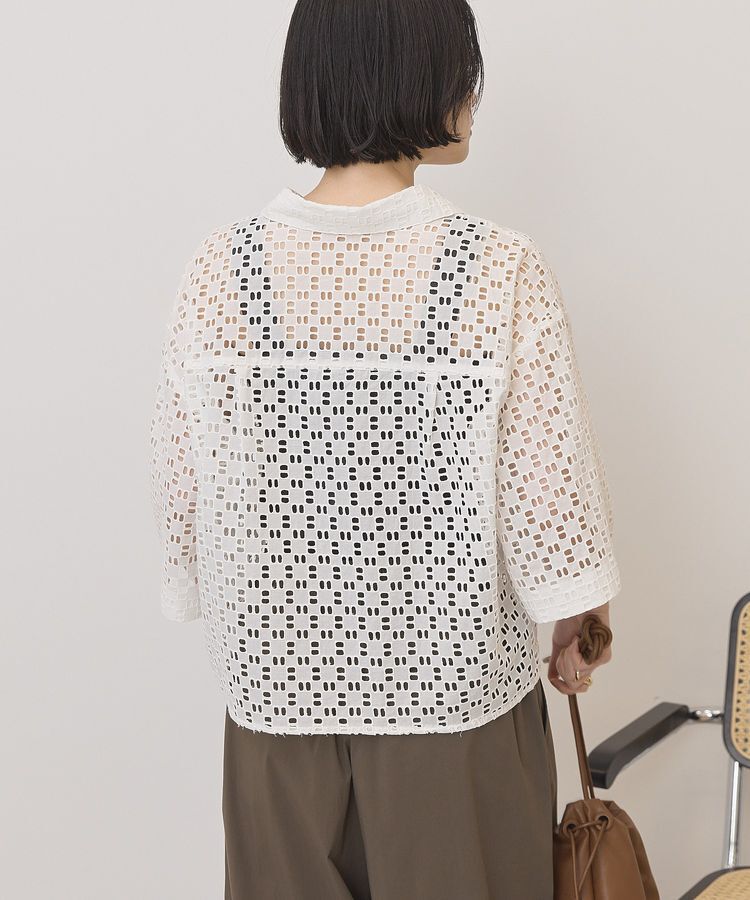 AMERICAN HOLIC「刺繍ショート半袖シャツ」|シャツ・ブラウス|