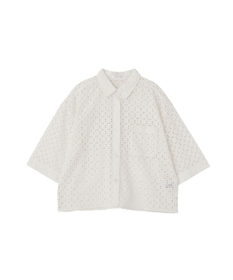 AMERICAN HOLIC「刺繍ショート半袖シャツ」|シャツ・ブラウス|