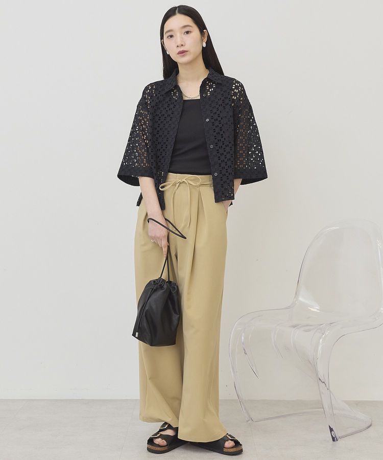 AMERICAN HOLIC「刺繍ショート半袖シャツ」|シャツ・ブラウス|