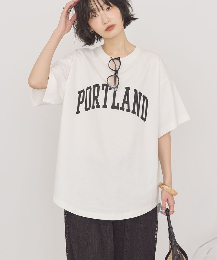 AMERICAN HOLIC「PORTLAND裾ラウンドTシャツ」|Tシャツ・カットソー|