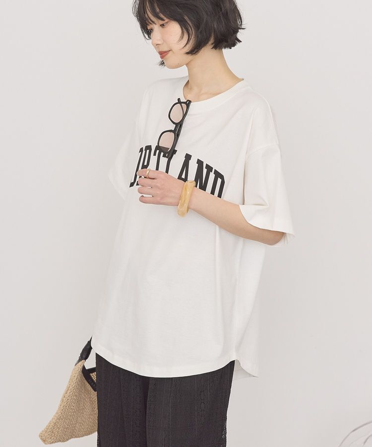 AMERICAN HOLIC「PORTLAND裾ラウンドTシャツ」|Tシャツ・カットソー|