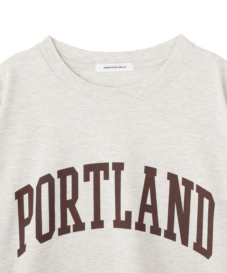 AMERICAN HOLIC「PORTLAND裾ラウンドTシャツ」|Tシャツ・カットソー|