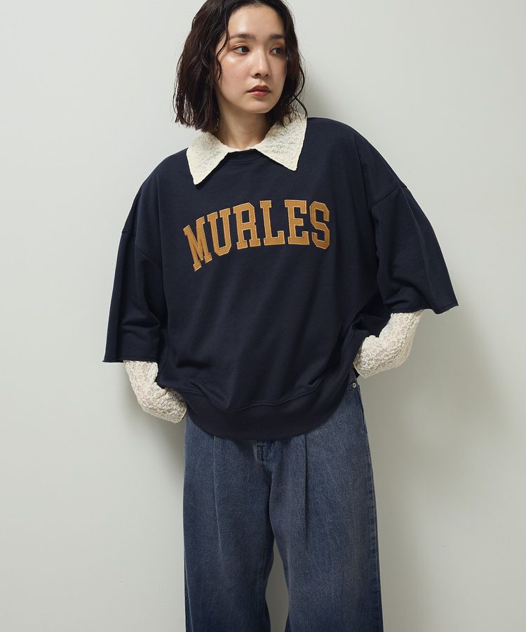 Green Parks「5分袖刺繍ロゴトレTEE」|Tシャツ・カットソー|