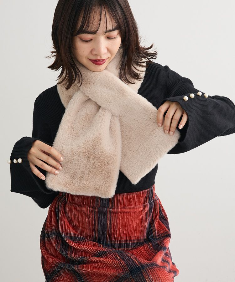 Green Parks「フェイクファーティペット」|マフラー|